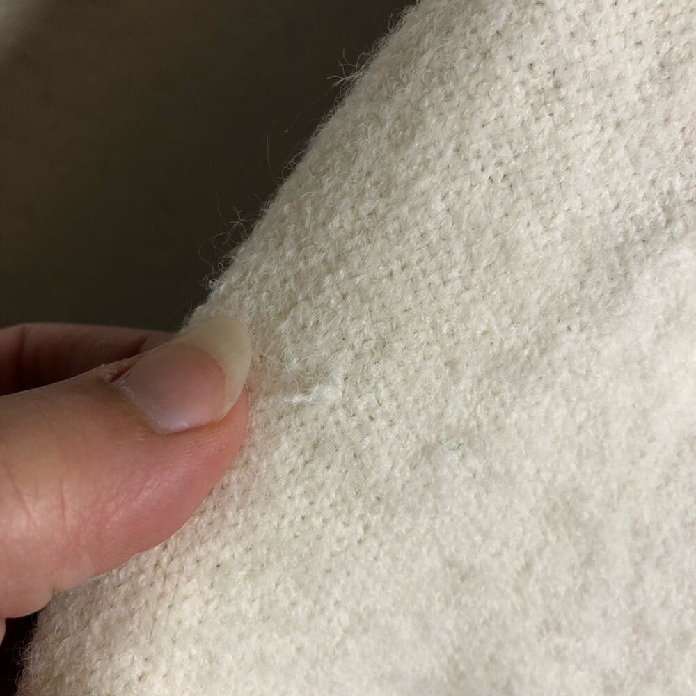 Raga Cream Wrap Open Back Mock Turtleneck Sweater… - image 4